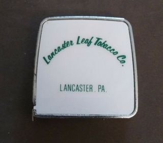 Vintage Lancaster Leaf Tobacco Co Pa Advertising Lufkin 10ft Tape Measure