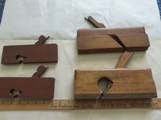Vintage Wood Planes 1 Ohio Tool Co 3 Unmarked Molding Hand Woodworking Tools