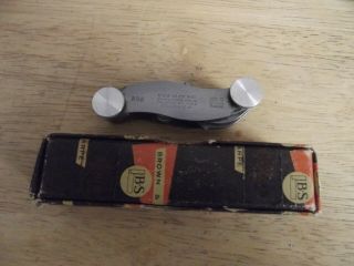 Vintage Lbs Brown & Sharpe 632 Screw Pitch Gage,  Tool W/ Box 4 - 42,