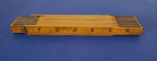 Vintage Dunlap Wooden Folding Ruler 6 Ft No.  3926 Made In Usa
