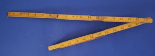 Vintage Dunlap Wooden Folding Ruler 6 Ft No.  3926 Made in USA 3
