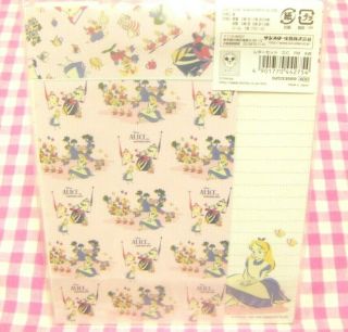 Disney Alice in Wonderland Letter Set / Made in Japan Sun - Star Stationery 3