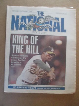 The National Sports Daily Newspaper Dave Stewart Oakland A 