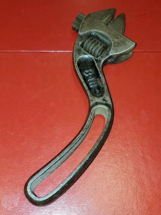 Vintage Bemis & Call Co.  8 Inch Curved S Wrench B&c