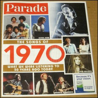 8/2/2020 Parade Newspaper Songs Of 1970 Paul Mccartney James Taylor Elton John