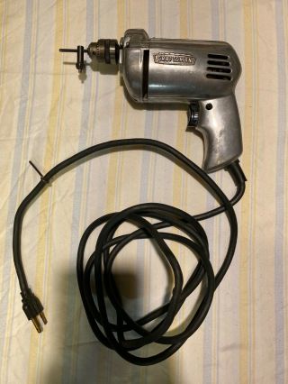 Craftsman Industrial Rated 1/4 " Electric Drill Model No.  315.  11090 Vintage,
