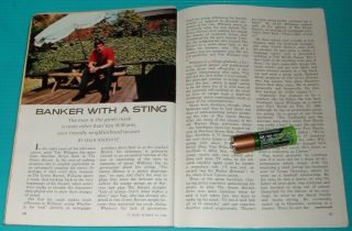 1966 Tv Article Van Williams The Green Hornet Banker With A Sting 3 Pages