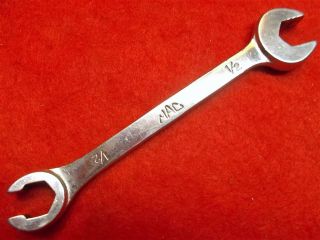 Vintage Mac Tool Cob 16,  1/2 In.  Flare Nut,  Line & Openend Wrench,  Some Use.
