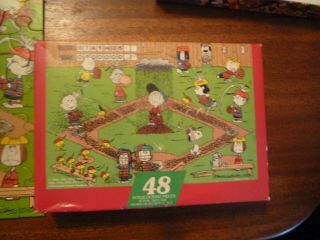 Charlie Brown ' s All Stars 1978 Springbok 48 Piece Puzzle Peanuts Baseball Snoopy 2