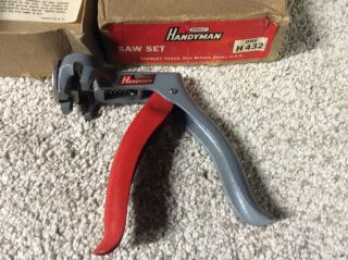 Vintage Saw Set Stanley Handyman Saw Tooth Setter H - 432