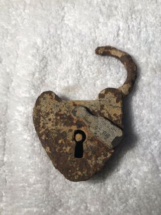 Antique Padlock Shipwreck Frozen History From 1700 
