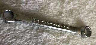 Craftsman Short (4 3/4 ") Double Box End - V - Wrench 7/16 " X 3/8 "