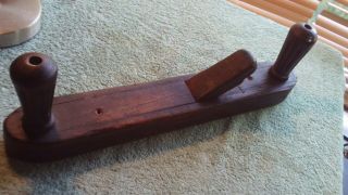 Antique Unusual Wood Plane 17 " X 2 1/2 " Hand Made?