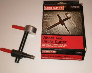 Vintage Craftsman Wheel And Circle Cutter 925293 Made In Usa Cuts 1 To 6 Inches