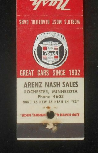 1953 Nash Airflytes Styled By Pinin Farina Arenz Nash Phone 4603 Rochester Mn Mb