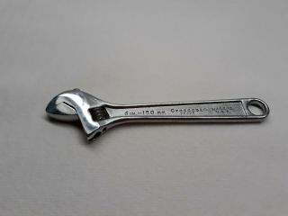 Crestoloy Vintage 6 " - 150 Mm Crescent Brand Adjustable Wrench Made In Usa