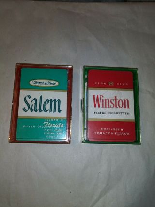 Salem & Winston Cigarettes Deck Of Playing Cards Souvenir Of Florida