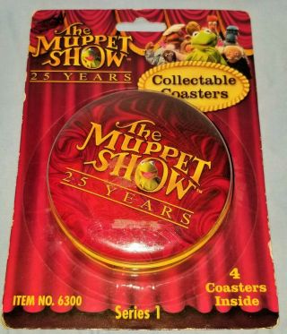 2003 The Muppet Show 25 Years Series 1 Collectable Set Of 4 Coasters In Tin