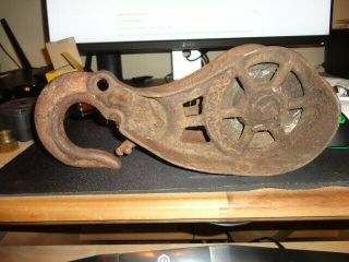 Antique Cast Iron The F.  E.  Myers & Bro.  Co.  My54 Hay Unloader Pulley