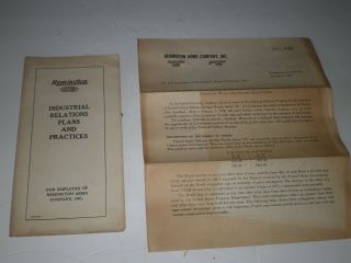 2 - 1942 Wwii Documents From Remington Arms Co.  /dupont