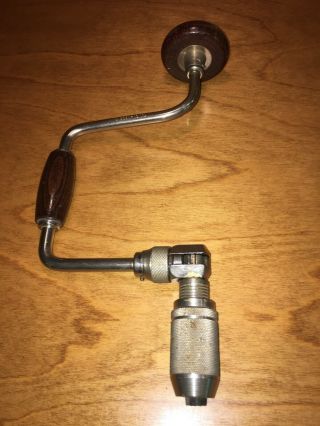 Vintage Stanley Ratcheting Hand Drill/brace,  965n - 10 Inch,  Usa