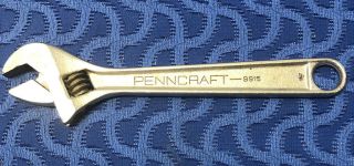 Vintage Penncraft 8 - Inch Adjustable) Wrench 9915 - Made In Usa - 15