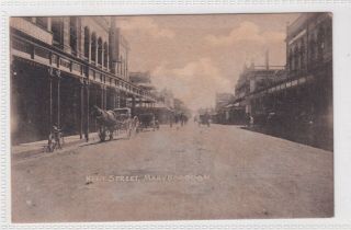 Vintage Postcard Kent St Maryborough Queensland 1900s