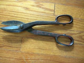 Vintage Pexto 39 12” Sheet Metal Shears Scissors Snips Cuts Made In Usa Forged