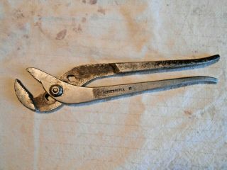 Vintage Unusual Craftsman Offset Pliers Adjustable - 4 Positions - 9 1/2 "