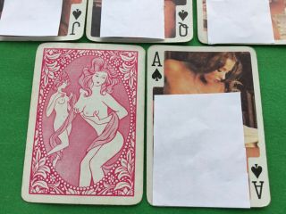 Old Vintage SHOWGIRL Wide Playing Cards PIN UP Glamour Models GIRLS Nudes 2