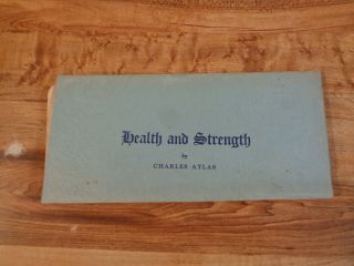 VINTAGE 1950 ' s Health and Strength by CHARLES ATLAS Lesson 12 (saQ) 3