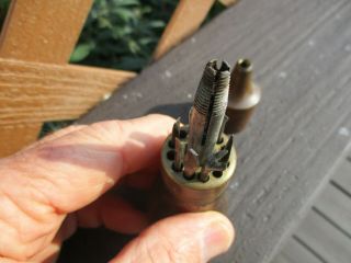 Antique Screwdriver tool - John S.  Fray Co Bridgeport Ct.  wood handle/brass top 3