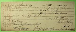 Bill Of Exchange In Portuguese Dated 1791 Lisbon To Amsterdam