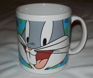 Looney Tunes Large Bugs Bunny / Tweety Bird Mug,  1998