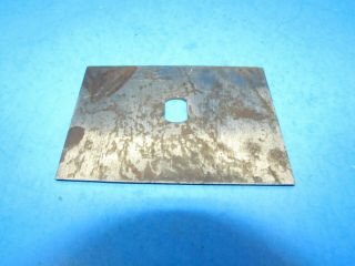 Parts - Iron Blade Cutter For Pivoting Head Wood Scraper W/ Oval Center Hole