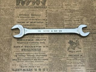 Vintage Thorsen 3024 7/8” X 3/4” Double Open End Wrench