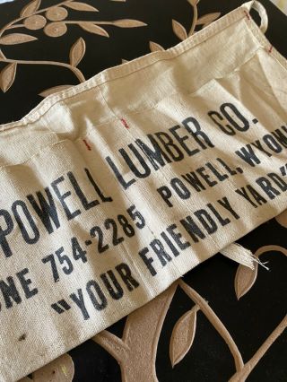 Vintage Powell Lumber Co Carpenter 