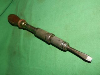 ANTIQUE 1926,  Millers Falls No.  61 Push Drill Screwdriver & 1 point 2