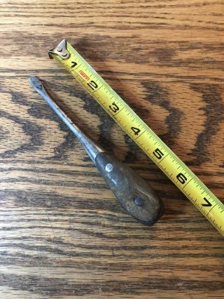 Vintage Unbranded 6” Perfect Handle Style Slotted Flat Tip Screwdriver Tool