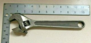 Vtg Crescent Tool Co.  10 " Adjustable Wrench Drop Forged Steel Jamestown N.  Y.  Usa