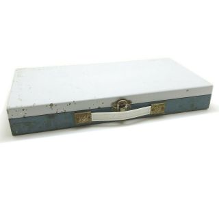 Vintage Metal Box 35mm Slides Storage,  For Tools,  Craft / Art Supplies,  1950s