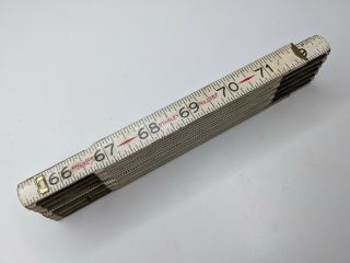 Stanley No.  106f Zig Zag Folding Ruler - Ball Lock Joints Ends Vintage