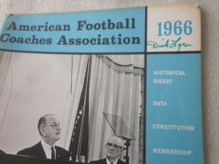 1966 American Football Coaches Association Digest Data Constitution Membership 2