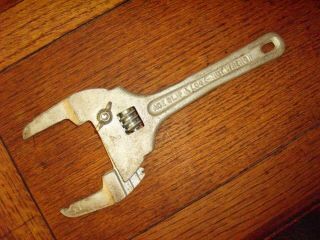 Vintage Covers Co Ace Slip & Lock Nut Adjustable Wrench Tool 10 - 1/8 " L Bedford Us