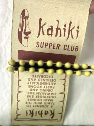 Matchbook Kahiki Supper Club Columbus Ohio Vintage Opening At Top Hawaiian