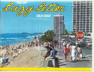Fold Out Views Of The Gold Coast Qld Postcard
