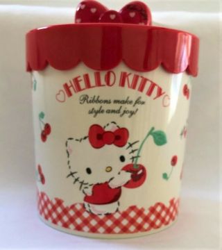 Hello Kitty Sanrio Originals Ribbon 5 " Storage Cannister