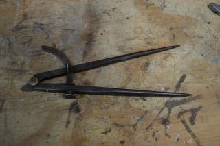 Vintage Wing Dividers Sargent & Co.  8 Inch Machinist Tool Wood Tool