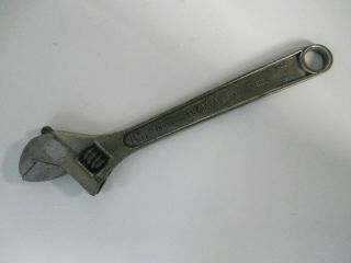 Vintage Diamond " Diamalloy " 10 Inch Adjustable Wrench 1945 - 58 Collectible Tool