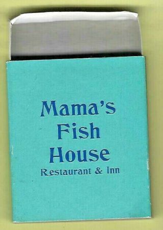 Match Book from Iconic Mama ' s Fish House Restaurant,  North Shore,  Maui empty 17 2